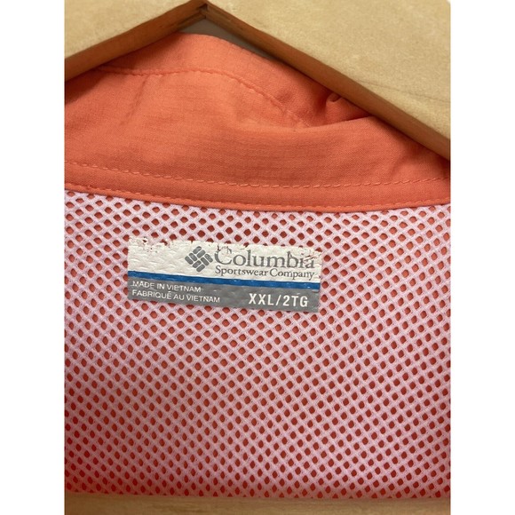 Columbia PFG Omni-Shade Mens Button Down Vented Fishing Shirt Coral Size 2XL - Picture 5 of 7